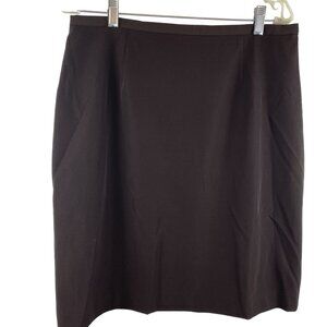 I.N.C. Women's Brown Stretch Professional Classic Career Core Luxury Skirt 14